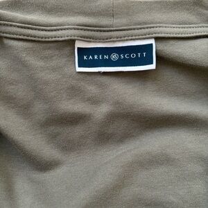 Karen Scott Sage Green Sweater Cardigan